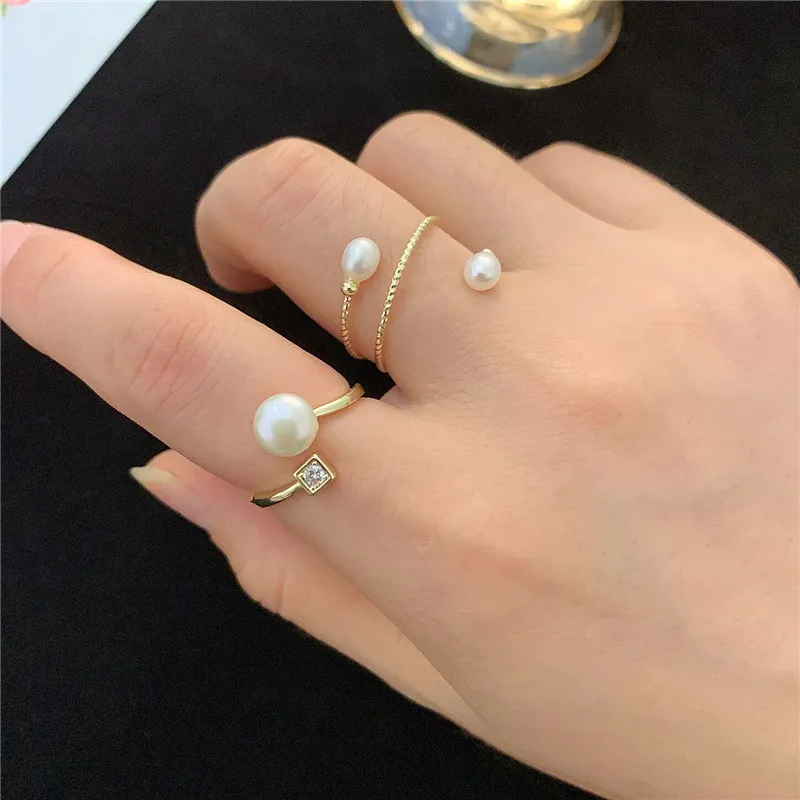 Pearl Open Ring